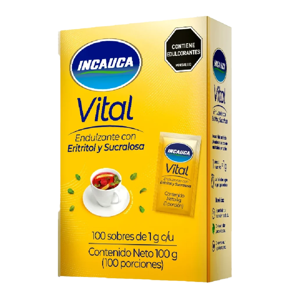 Incauca Vital con Eritritol y Sucralosa